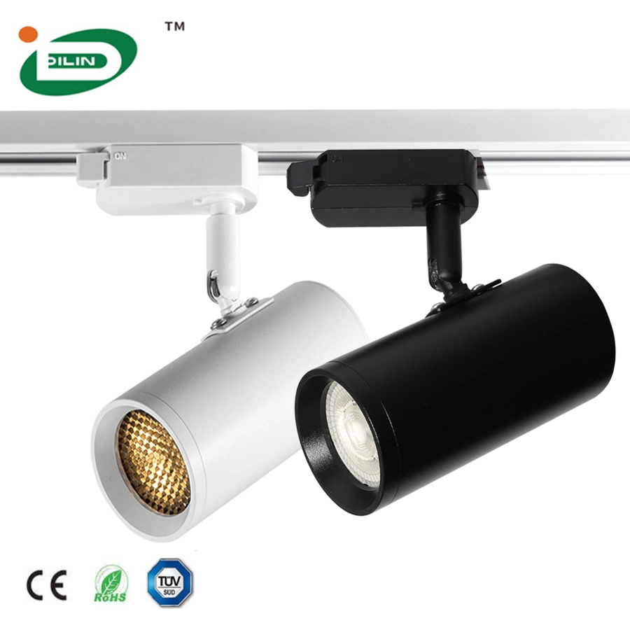 4W -10W Modern Luminaire Surface Ceiling Spotlight System Rail COB LED Ceiling Spotlight