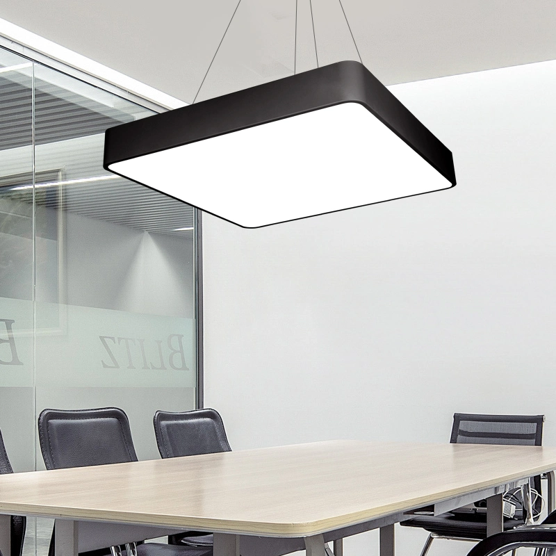 Underground Garage LightingGeometric LightingPendant LightingSquare LightsLED Suspended Linear LED Office Lighting
