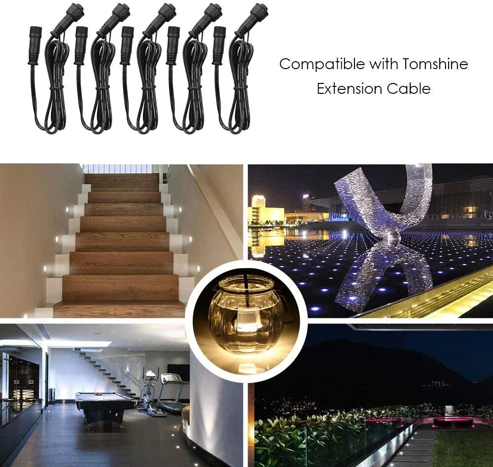 DC 12V 30mm 0.6W IP67 Outdoor Underground Lighting Waterproof Outdoor Yard Path Stairs Landscape Decoration
