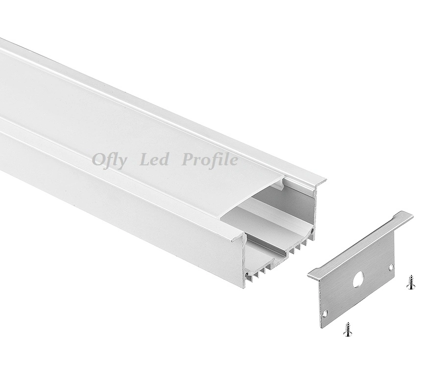 Ceiling Recessed LED Aluminum Profiles for LED Strips Architectural Lighting Projects