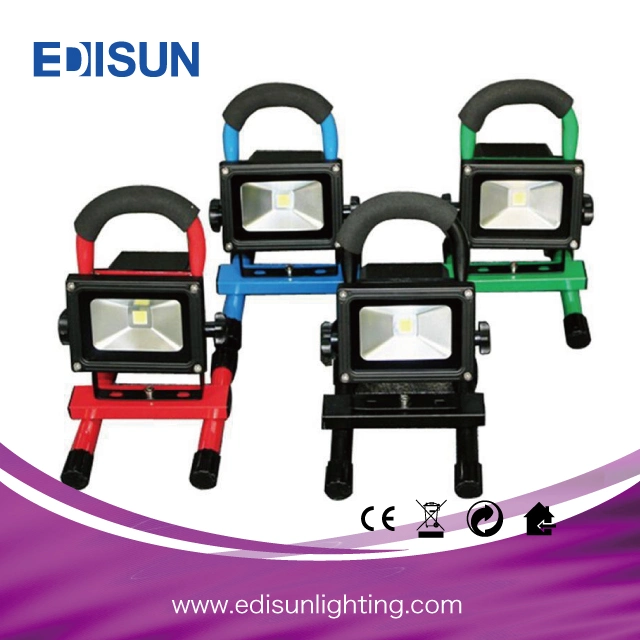 RGB 2200mA Battery Long Life LED Rechargeable Flood Light for Landscape Lighting