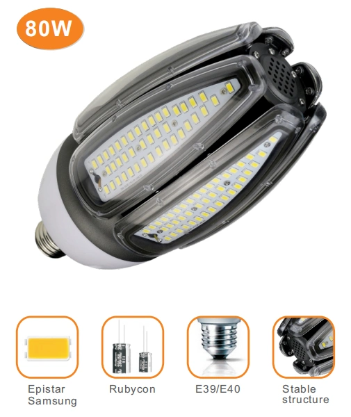 Outdoor LED Bulb Lighting 80W LED Corn Light with CE RoHS for Commercial Lighting