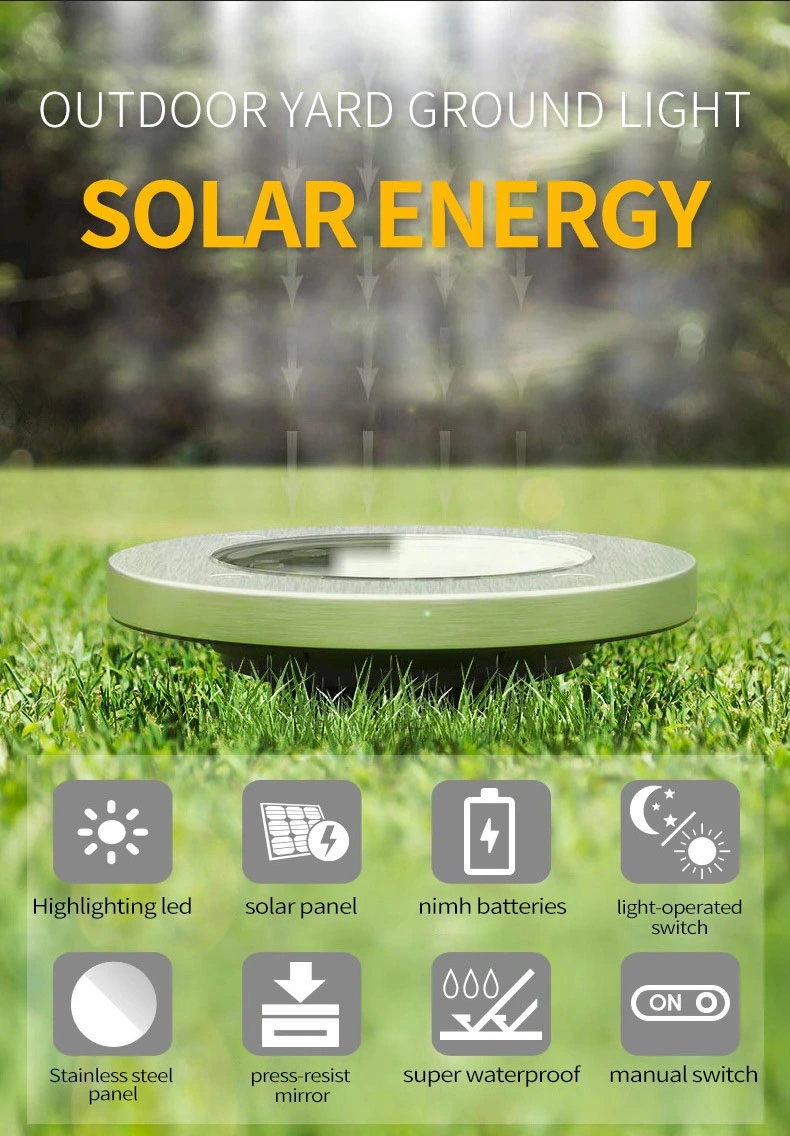 Est Seller in-Ground Lights, 4/8LED, 4packs, Solar Ground Lights for Garden, Driveway, Pathway