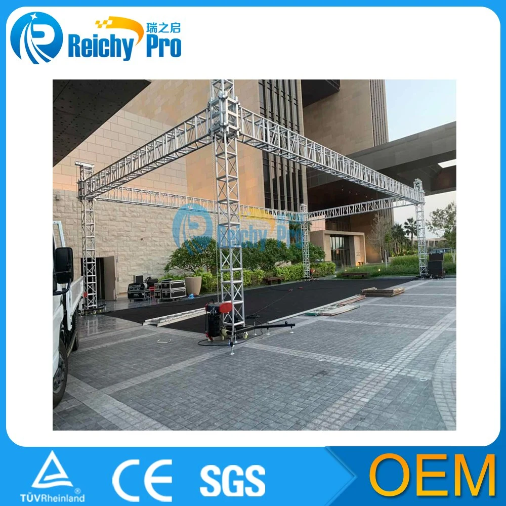 cheap price round curved round ground support aluminum truss