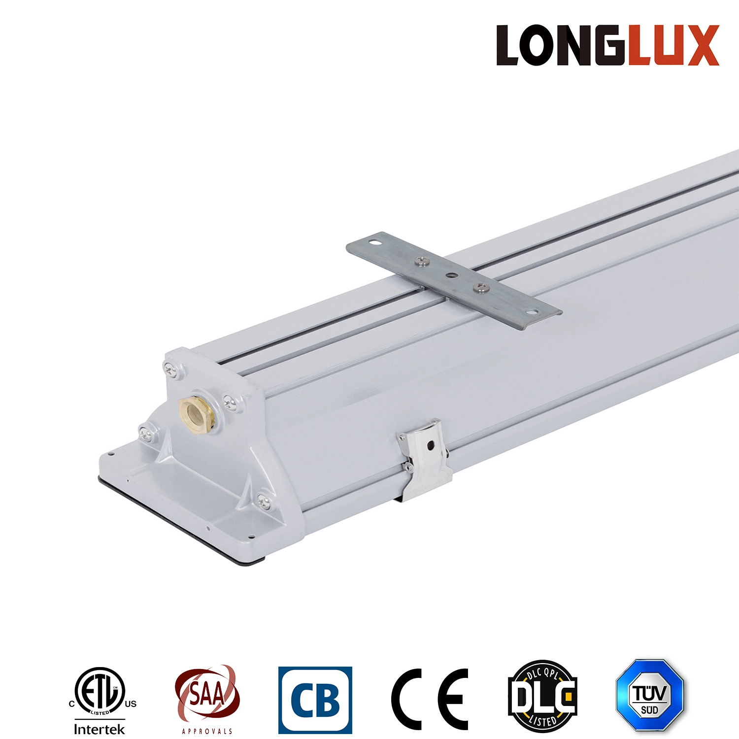 2X58W Aluminum LED Linear Lighting Airtight Clamp