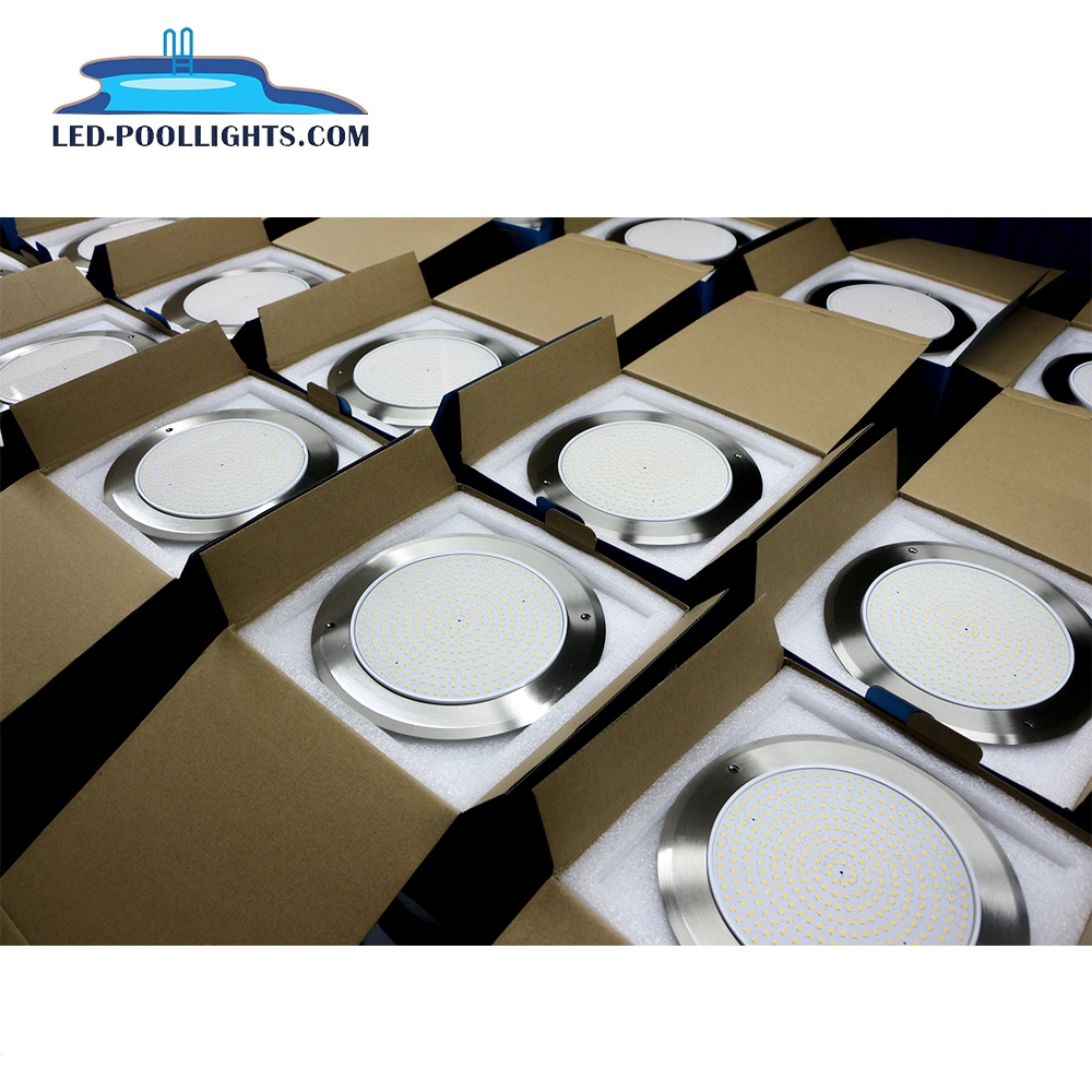 2021 Newest 8mm Thickness Private Mode 18W 12V Stainless Steel LED Pool Light IP68 Swimming Pool LED Underwater Lighting