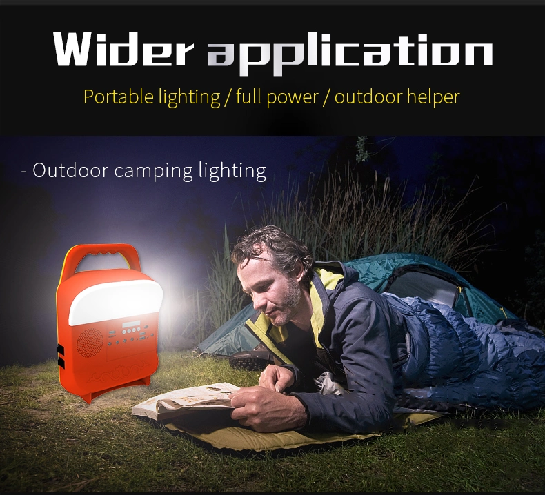 LED Lighting Portable Solar Home Lighting Radio Solar MP3 Player 10W Solar System Sre689