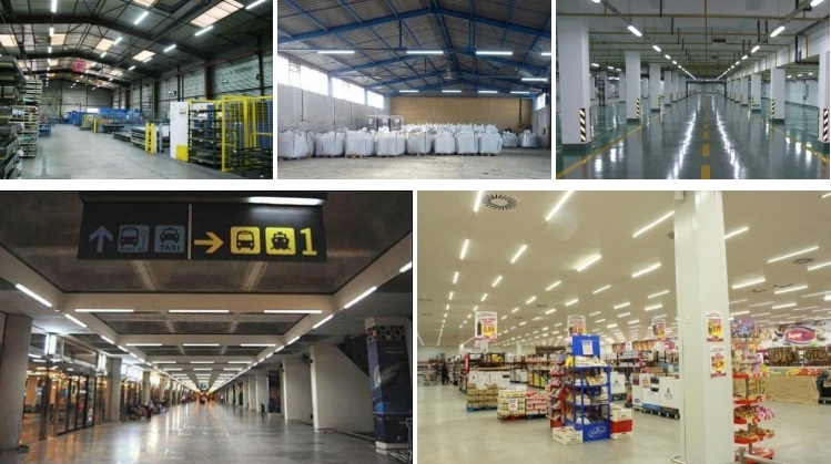 LED Linear Lighting Fixture 2FT 20W Waterproof Fitting Tri-Proof Light