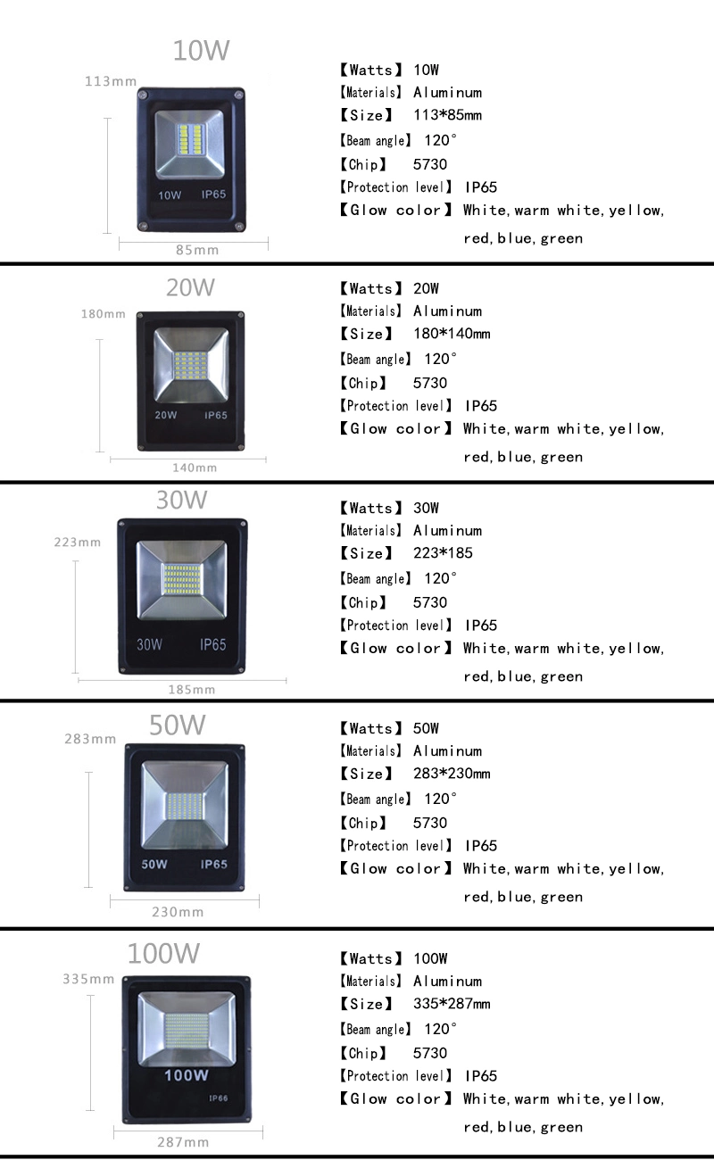 LED Lighting Lamp Building Material 20W IP65 Outdoor Lightings LED Flood Light Outdoor Lighting