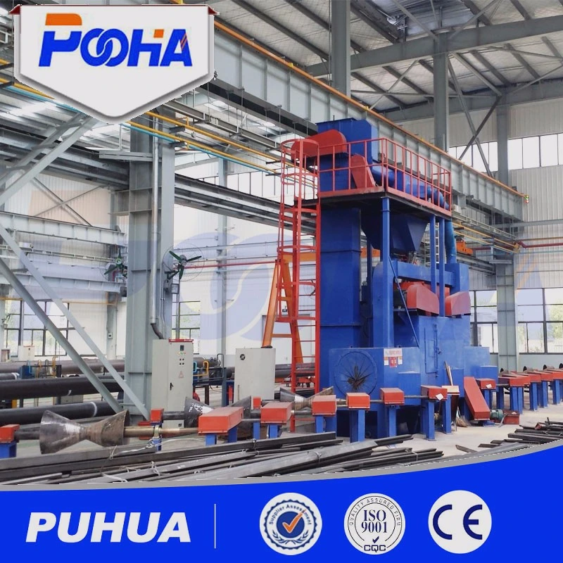 Steel tube roller conveyor outside throwing machine