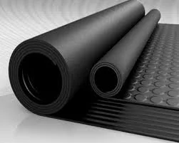 Round rivet factory floor mats rubber sheet