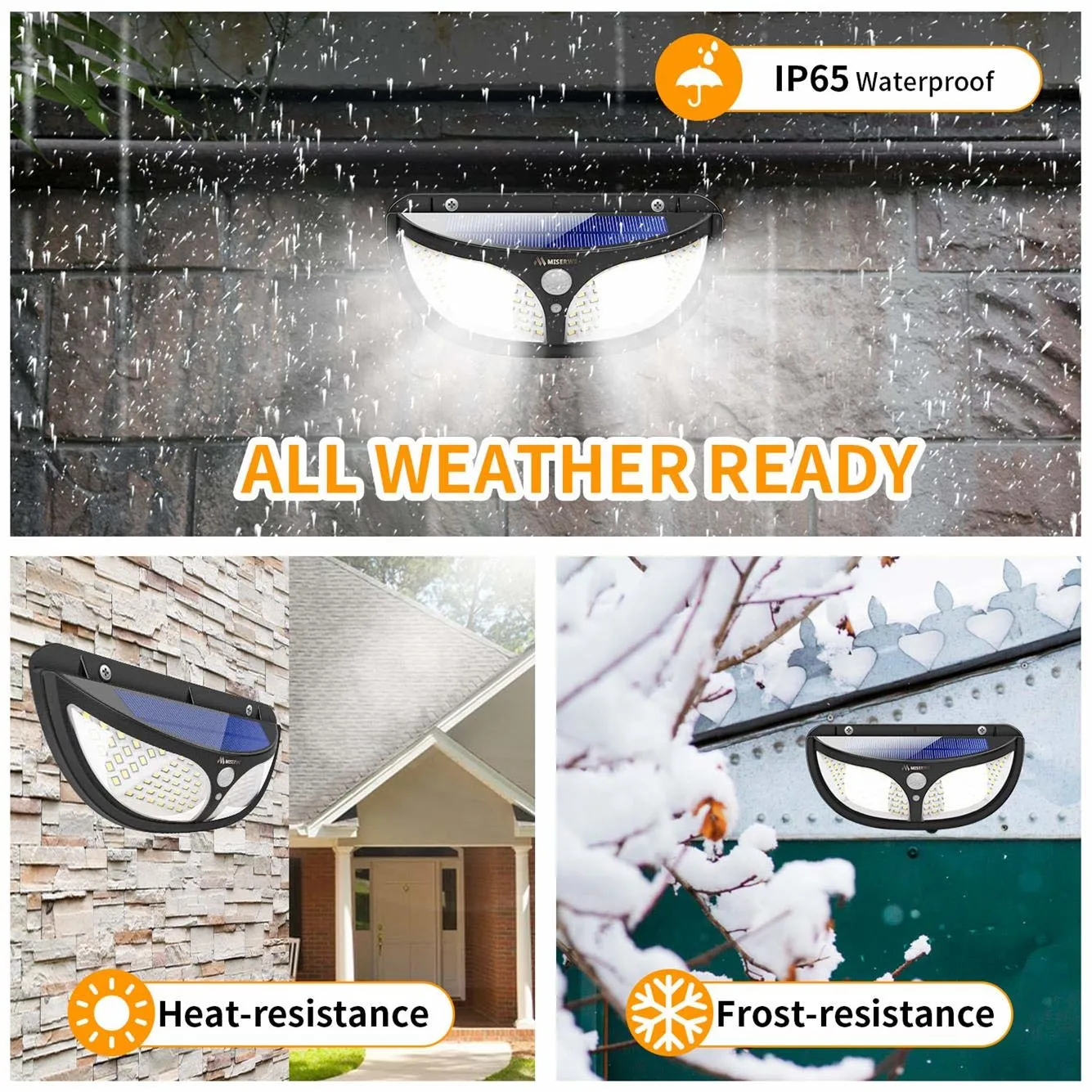 2021 Outdoor Waterproof Wall Light LED Solar Garden Outdoor Spot Light Wall Light with Panel