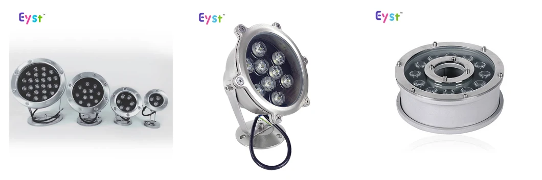 IP 68 LED Underwater Light Stainless Steel RGB Lamp LED Underwater Light