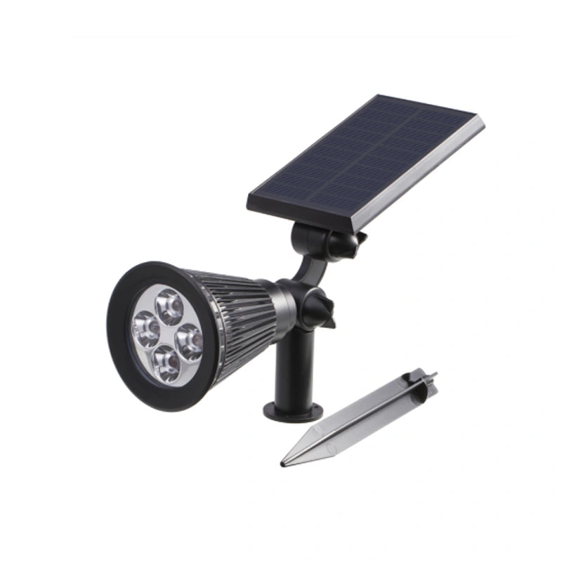 Solar LED Light Adjustable Solar Spotlight In Ground IP65 Waterproof Landscape Wall Light Outdoor Lighting