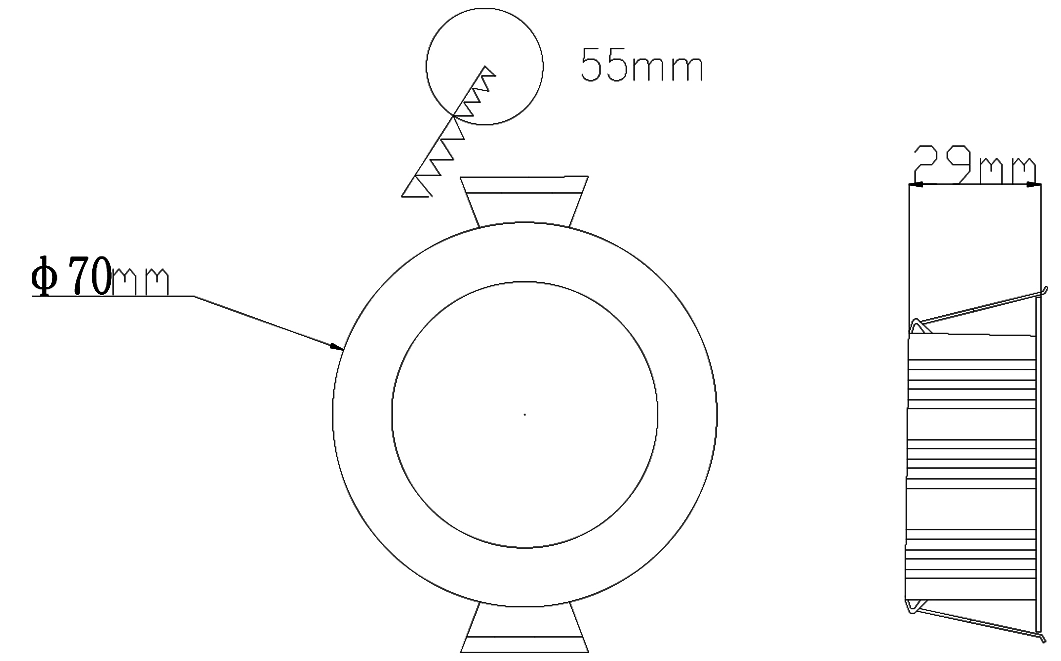 High Lumen Dimmable Recessed IP20 Recessed 3W 5W 12W 15W 20W SMD LED Downlight