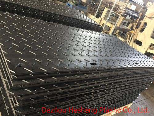 Temporary road board HDPE ground track pads ground protection pads