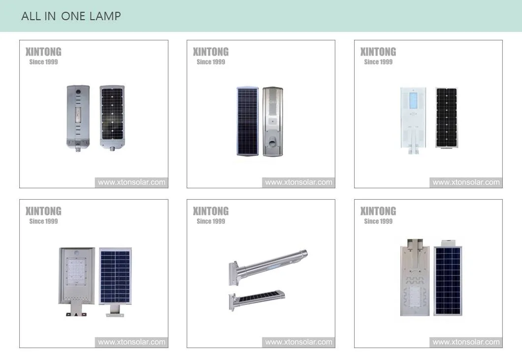 Integrated All in One Solar Outdoor LED Lamp