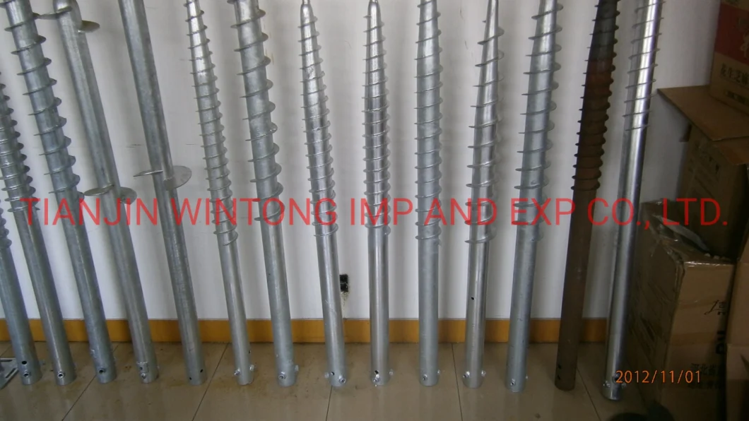 Hot DIP Galvanized Ground Screw Steel Ground screw Pile