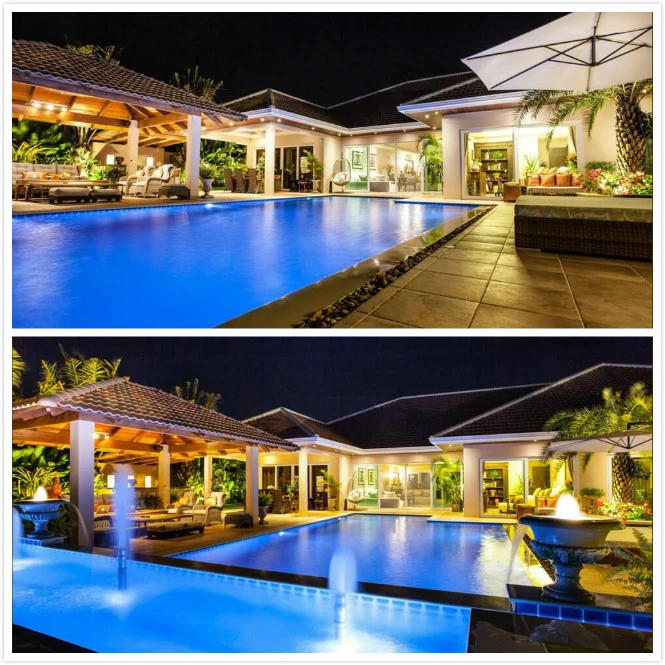 AC12V 18watt 316ss Underwater LED Surface Mounted Swimming Pool Light