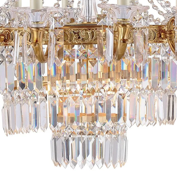 Brass and Beveled Glass Pendant Lighting for Project Lighting Fixtures (WH-PC-33)
