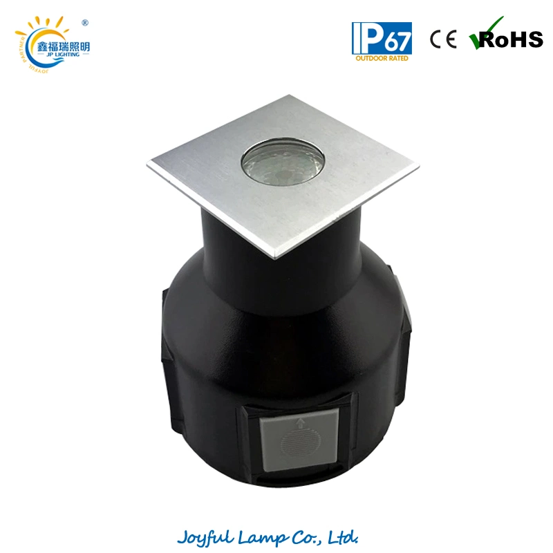 Stainless Steel LED Underground Light IP67 LED Deck Light 1W 2W 3W 4W LED Underground Light Dimmable Outdoor LED Up Light Square Ingroud Up Light