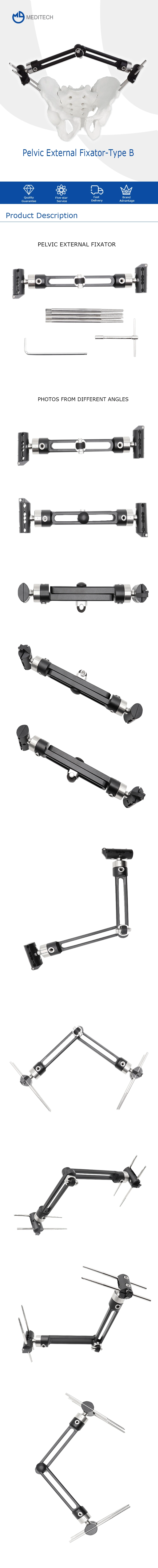 Hot Sale Orthofix Pelvic External Fixator for Pelvic Fixation Surgery Orthopedic External Fixator Instrument