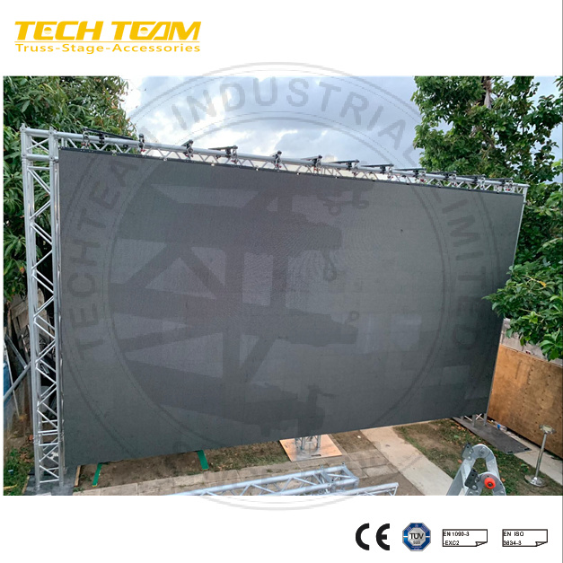 Outdoor Indoor Safety Ground Support Stand Set Universal LED Wall Ground Stack System