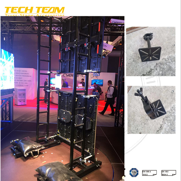 Outdoor Indoor Safety Ground Support Stand Set Universal LED Wall Ground Stack System