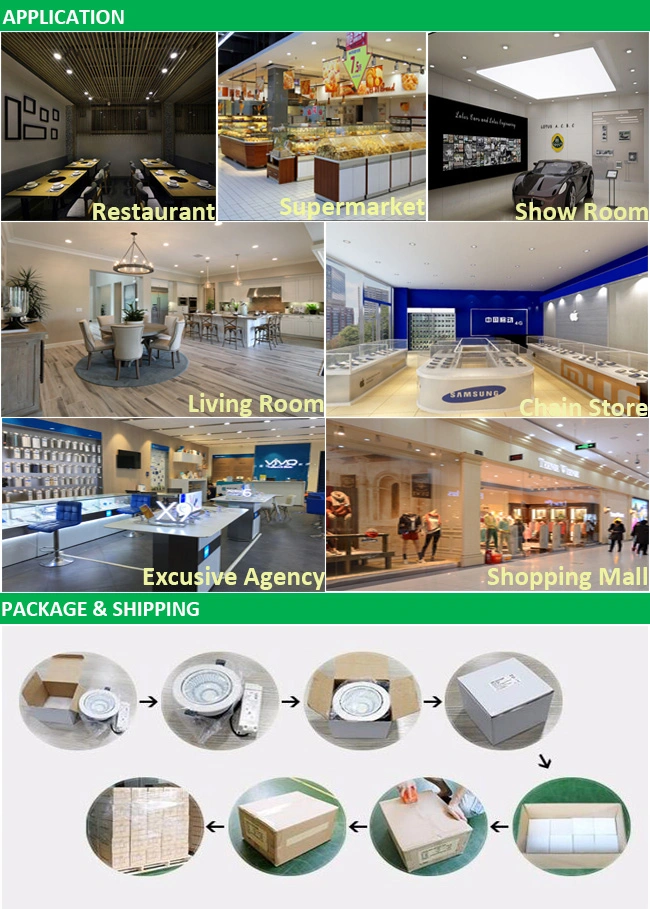 Commercial Lighting Indoor Lighting Dimmable Recessed 5W, 7W, 12W LED Down Light