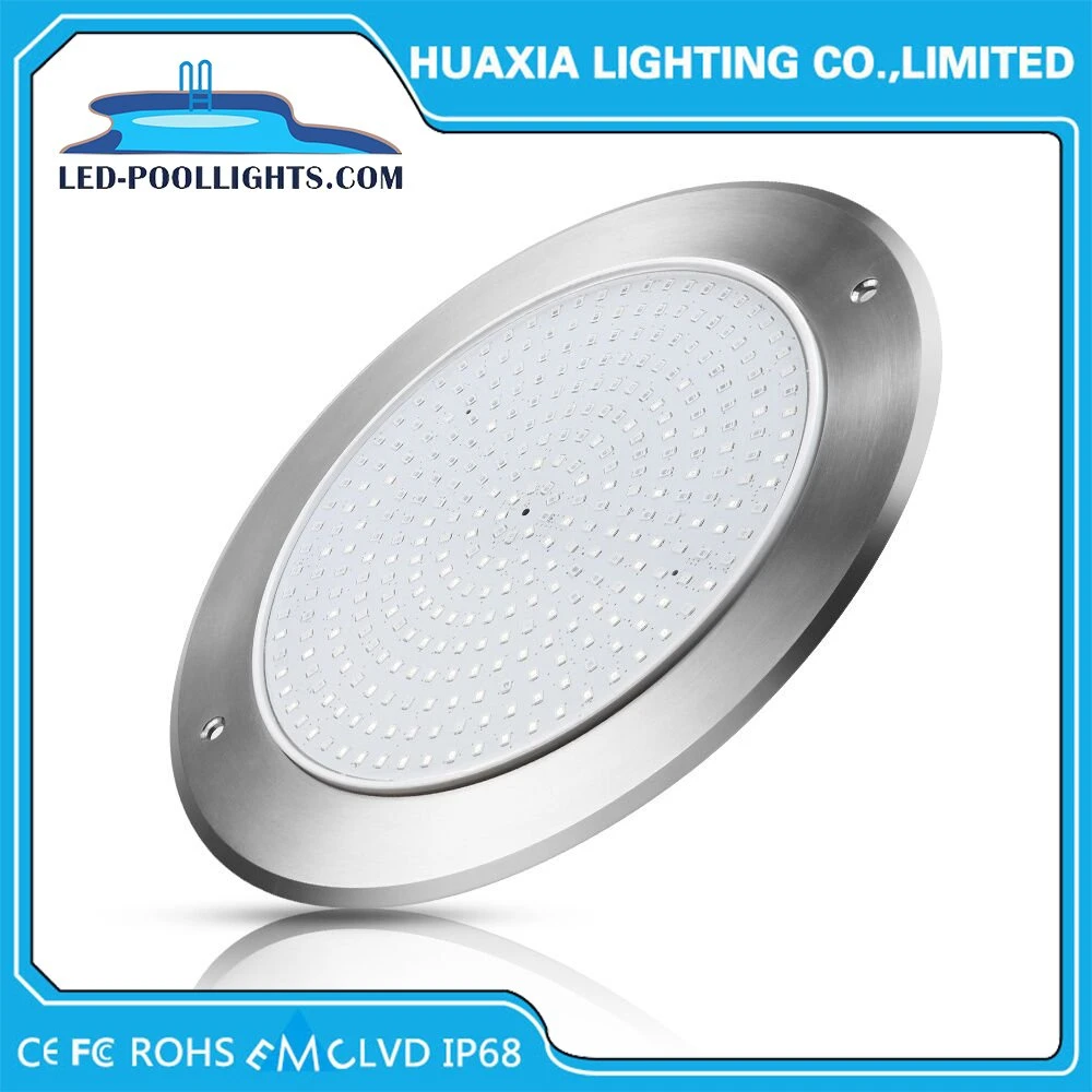 18W DC12V external control RGB ultra-thin (8mm) IP68 underwater LED swimming pool light