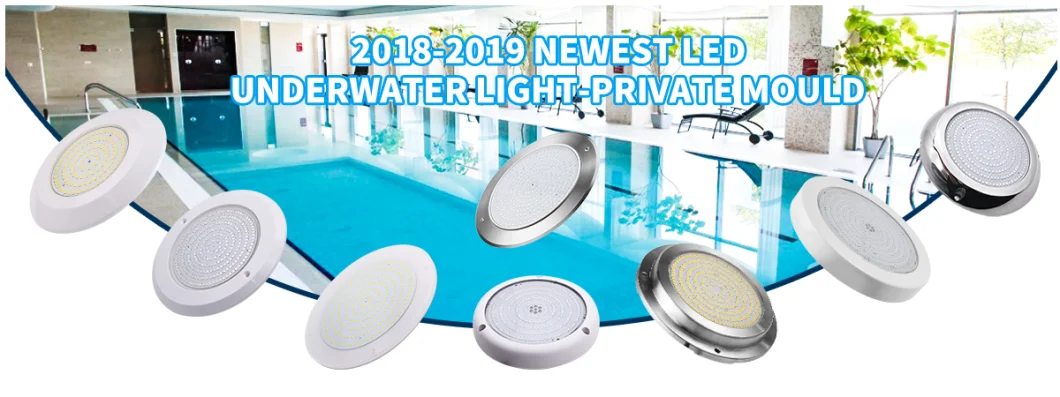 2018 Newest 8mm Thickness Private Mode 18W 12V Stainless Steel LED Pool Light IP68 Swimming Pool LED Underwater Lighting
