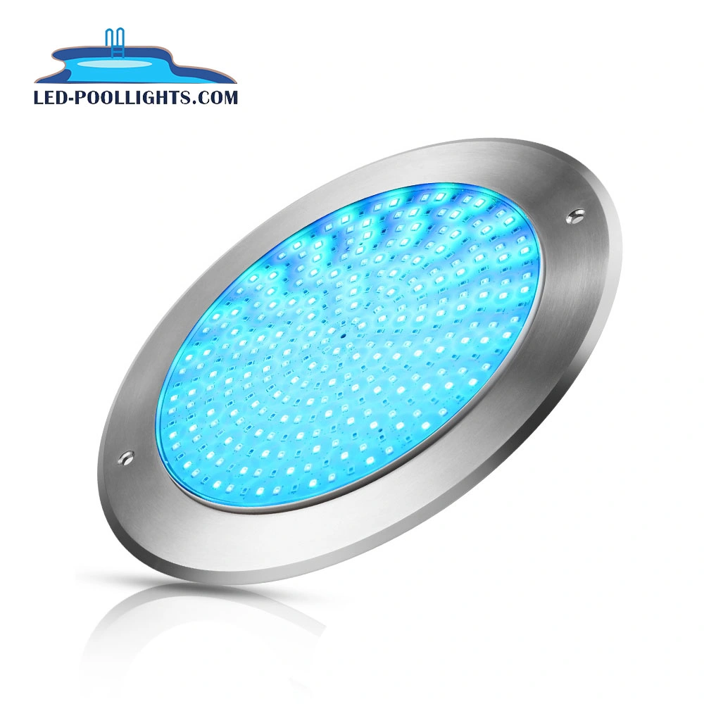 2021 Newest 8mm Thickness 18W RGB 12v Stainless Steel Swimming Pool Light IP68 LED Underwater Lighting Private Mode