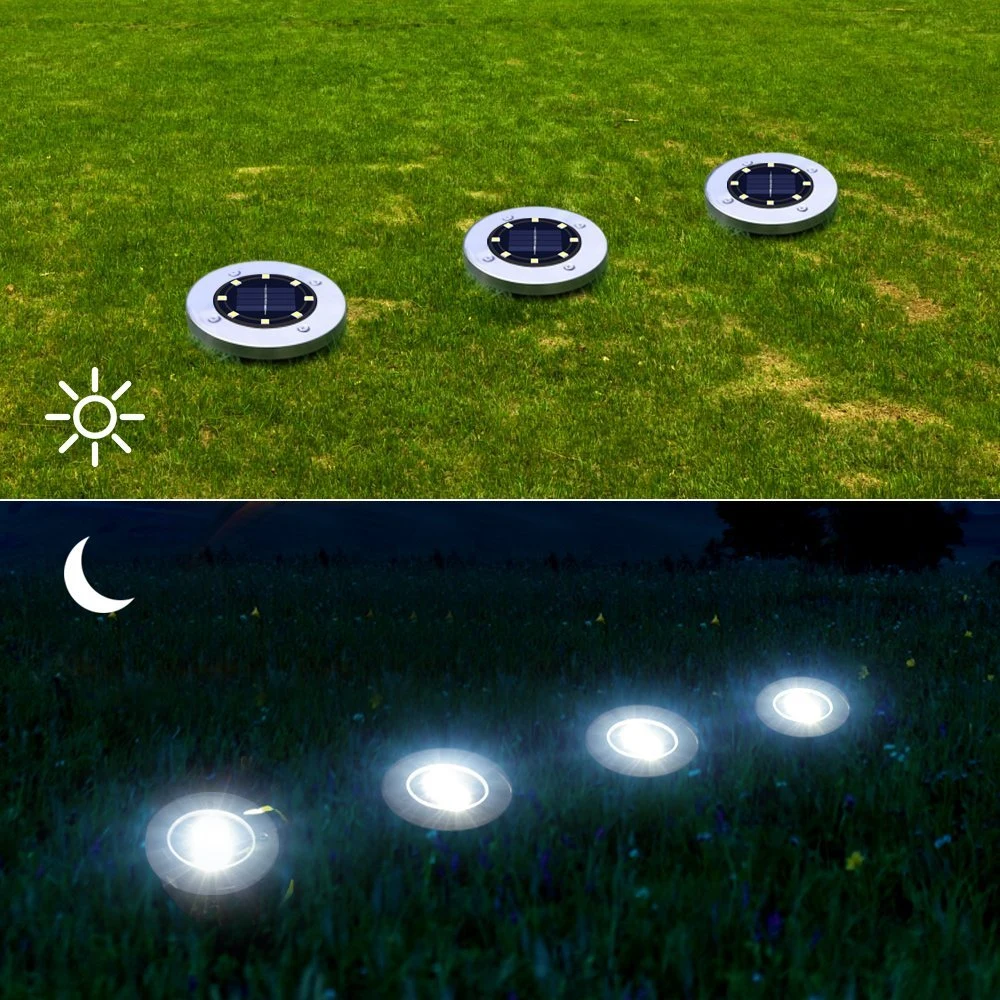 Best Selling Floor Lights, 4/8LED, Pack of 4, Solar Floor Lights for Gardens, Driveways, Pathways