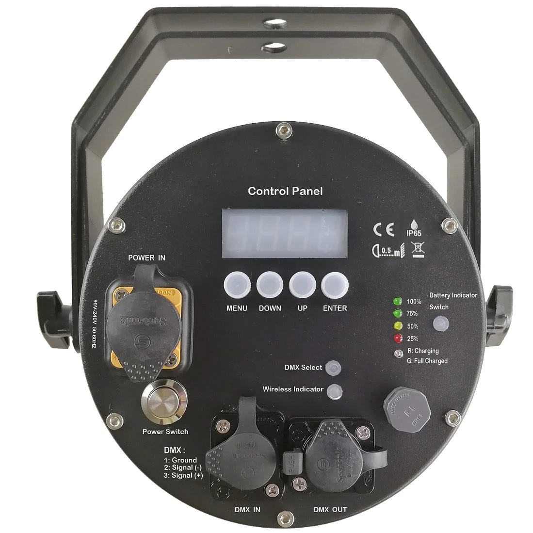 Outdoor 6X18W 6 in 1 Hex LED Battery Powered Wireless Wifly Lighting