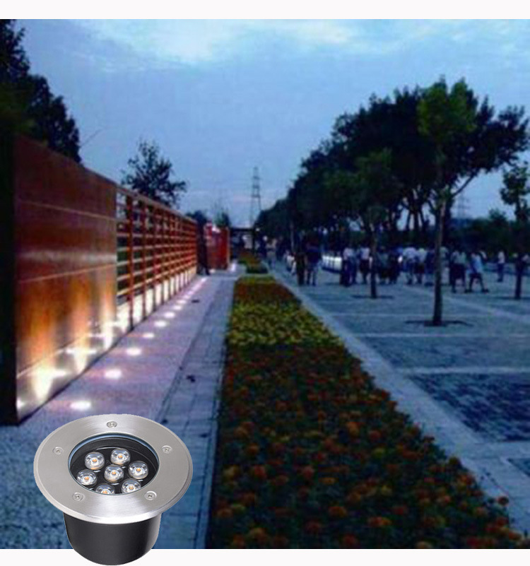 Recessed Floor Round LED Deck Garden Inground Buried Underground Light