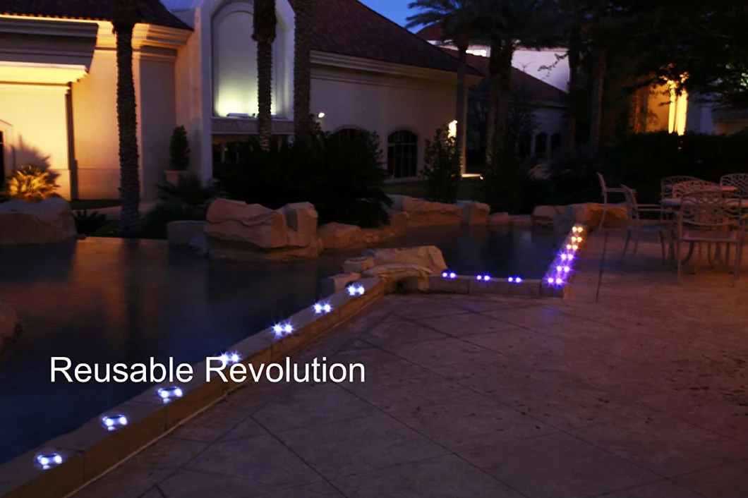 Solar Road Stud Path Deck Dock LED Lights