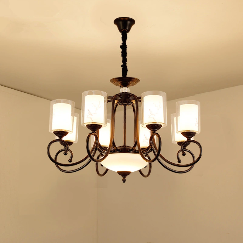 Black Wrought Iron Fixture for Home Lighting (WH-CI-100)
