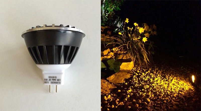 Aluminum Housing LED MR16 Spotlight Lamp for Interior or Exterior Lighting