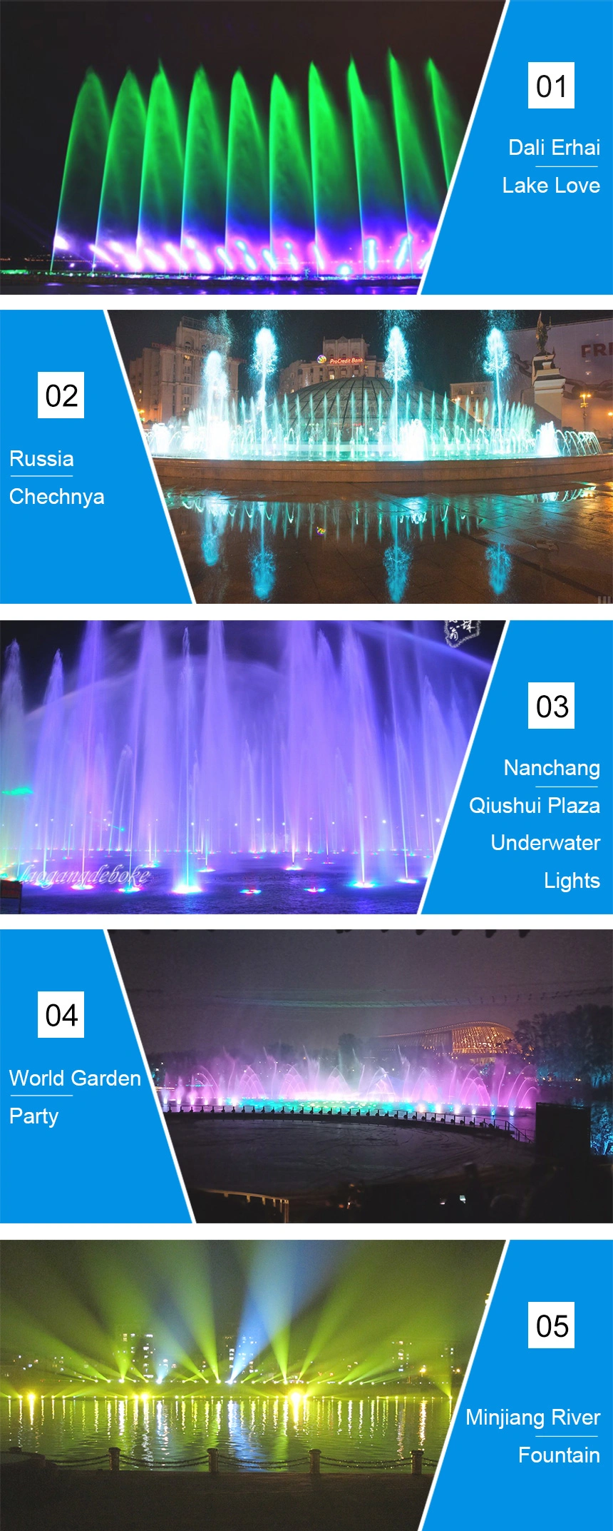 Underwater Spot Lights for Fountain