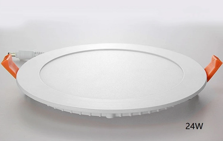 High Quality Aluminum Recessed Mounted LED Round Recessed Panellight 24W 1680lm 300mm Room Light Ce RoHS