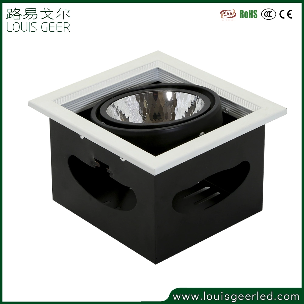 Commercial Indoor LED Downlight LED Ceiling Light Projector 12W 24W 36W Square Adjustable Mini Recessed COB Ceiling LED Spotlight Commercial LED Lighting