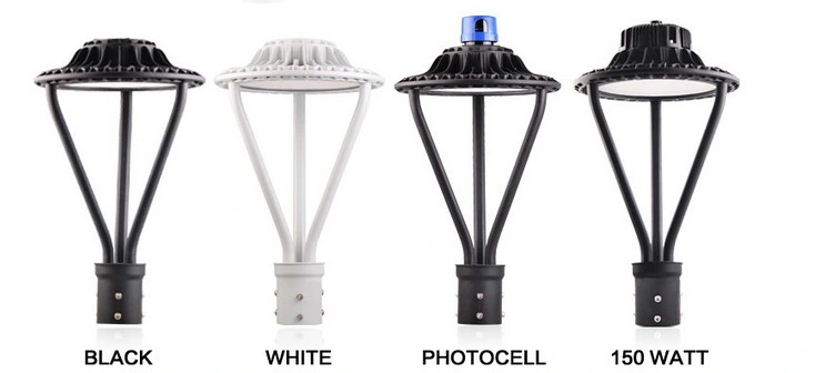 100W Outdoor Light Post Base Outdoor LED Lamp Post Pole Lanterns Outdoor Post Mount Light Fixture Lamp Pole Lights