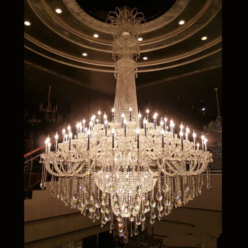 Large Contemporary Crystal Chandeliers for Hotel Project Lighting (WH-CY-123)