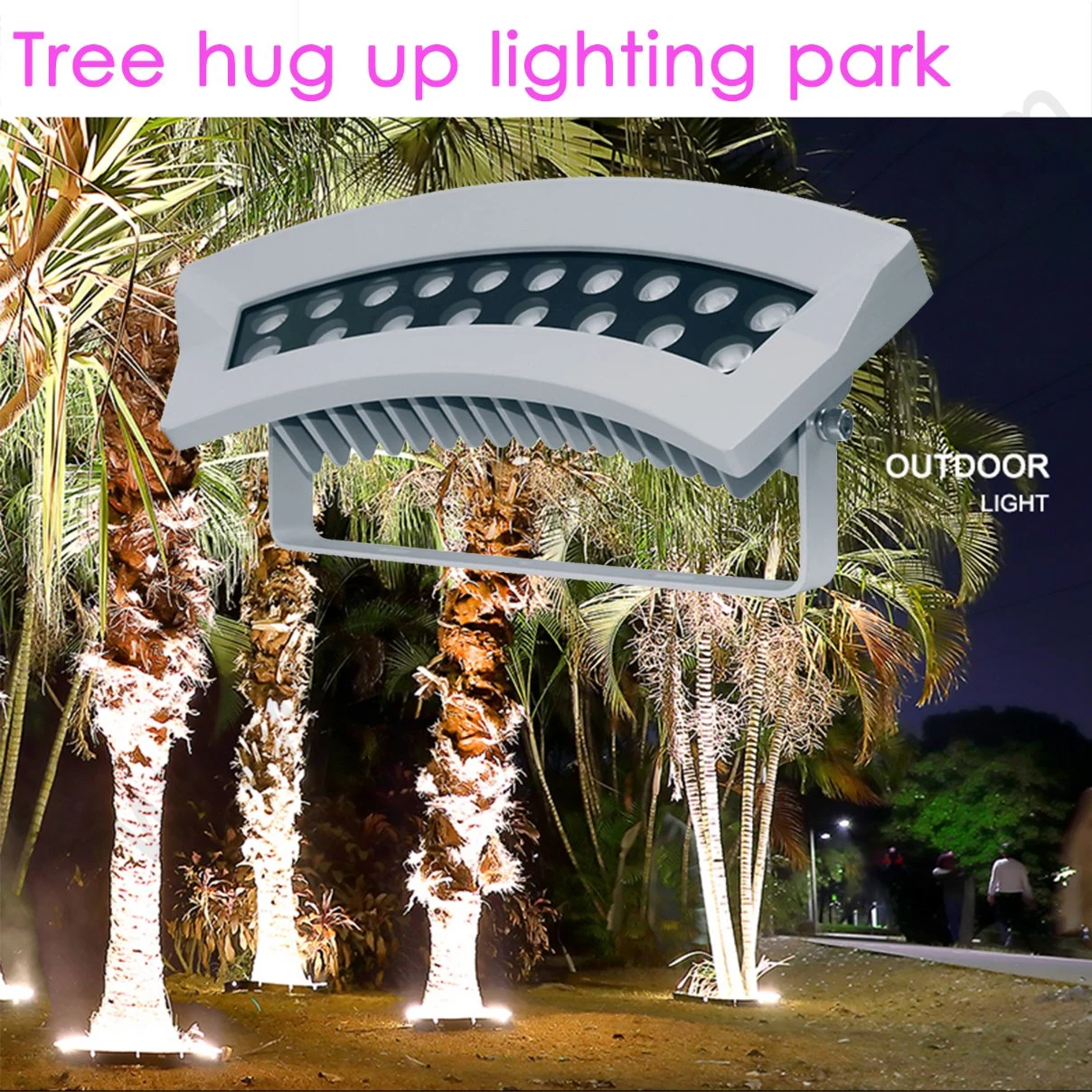 36W DMX RGB Upplight Tree In Your Landscape, Tree Hugging LED Lighting