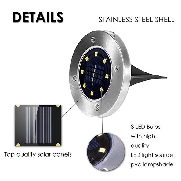 Solar LED Garden Path Floor Lights Outdoor Lawn Lights LED Solar Yard Lights