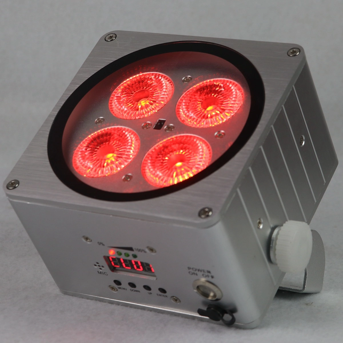 6 in 1 4 LED Battery Powered Wireless Remote Control PAR Lighting