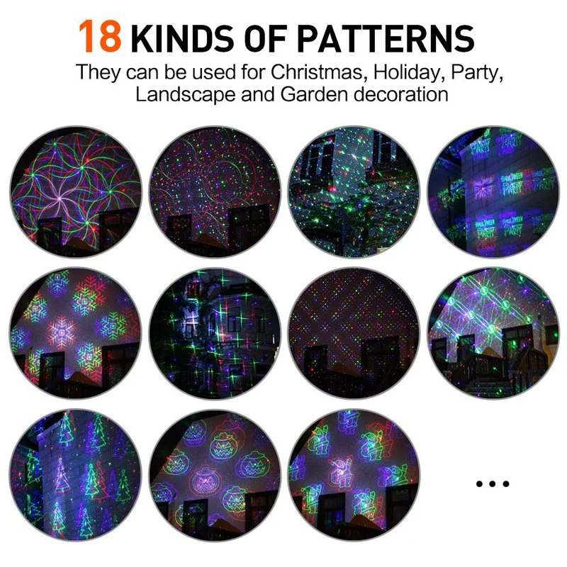 Christmas Lights Outdoor Decorative Lights Laser Lights Garden Landscape Party Projector