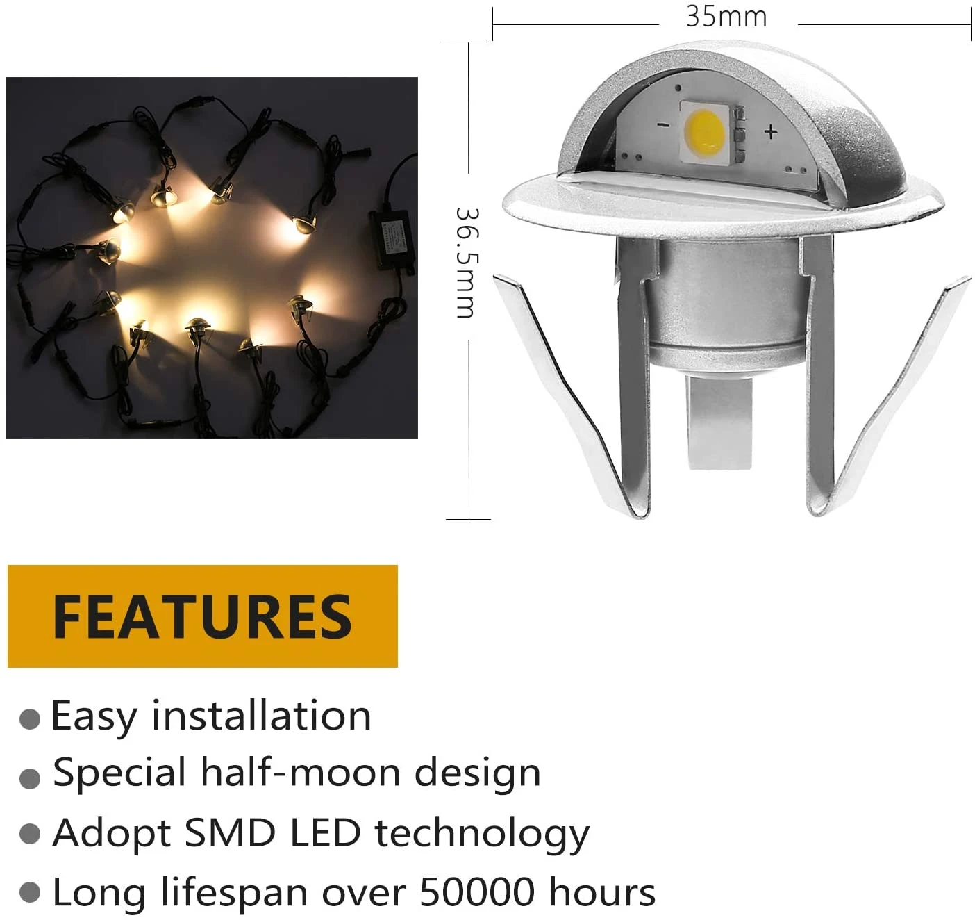 10 Pack Outdoor Deck Lighting Low Voltage Deck Lighting Deck Railing Solar Lighting
