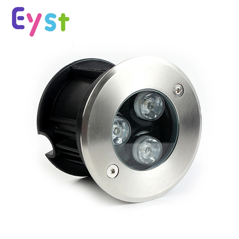 Square Hot Sale Round IP68 3W RGB LED Underground Light