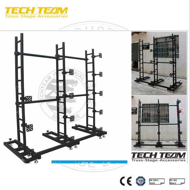 Outdoor Indoor Safety Ground Support Stand Set Universal LED Wall Ground Stack System